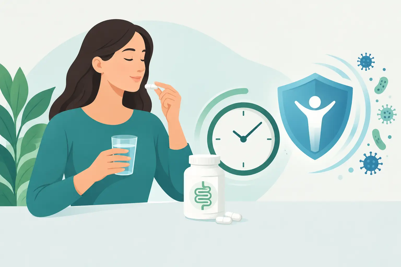 Postbiotic Dosage Timing for Daily Defense